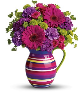 Teleflora's Rainbow Pitcher Bouquet in Centralia�IL, Ross Flower Shop
