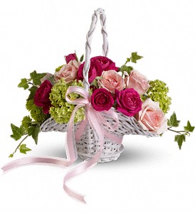 Flower Girl's Dream Basket in Centralia IL, Ross Flower Shop