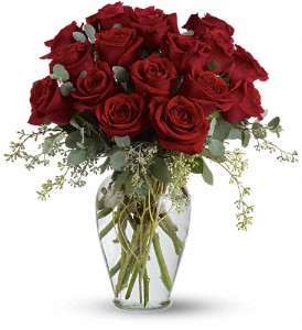 Full Heart - 16 Premium Red Roses in Centralia IL, Ross Flower Shop