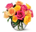 Multi-Colored Roses in Centralia IL Ross Flower Shop