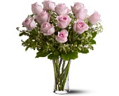 A Dozen Pink Roses in Centralia�IL, Ross Flower Shop