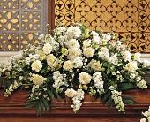 Pure White Casket Spray in Centralia�IL, Ross Flower Shop