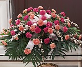 Delicate Pink Casket Spray in Centralia�IL, Ross Flower Shop