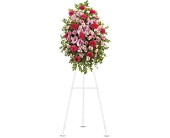 Pink Tribute Spray in Centralia, Illinois, Ross Flower Shop