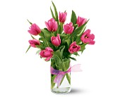 Teleflora's Precious Hot Pink Tulips in Centralia IL, Ross Flower Shop